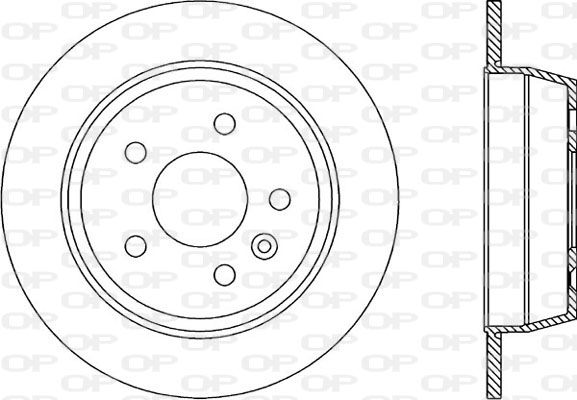 OPEN PARTS Тормозной диск BDA1705.10